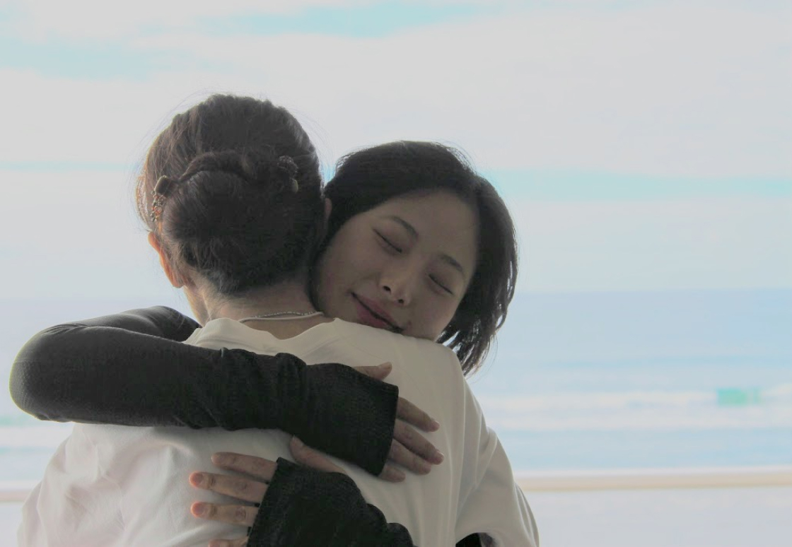 セッション終了後にハグ